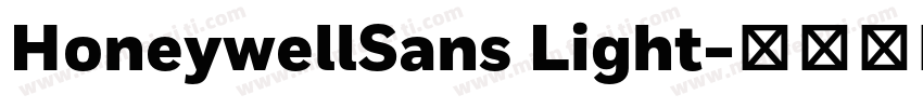 HoneywellSans Light字体转换
